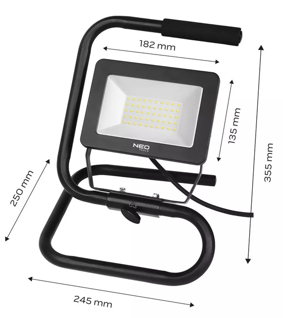 Reflektor LED NEO Tools 50W 4250 lm IP65 99-063 (5907558452600) - obraz 8