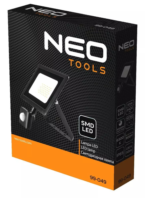 Reflektor LED NEO Tools 30W 2550 lm IP65 z czujnikiem ruchu 99-049 (5907558452464) - obraz 5