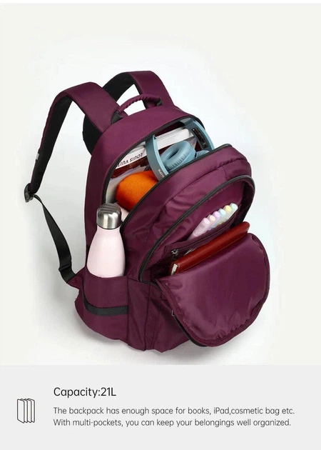 Рюкзак Tigernu T-B9030B 15.6" Wine Red - Фото 5 Рюкзак Tigernu T-B9030B 15.6" Wine Red - изображение 5