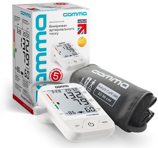 Тонометр автоматичний Gamma Optima 4Gen - зображення 1