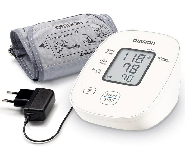 Тонометр автоматический Omron M1 Basic (7121 J-ARU) с адаптером - Фото 1 Тонометр автоматический Omron M1 Basic (7121 J-ARU) с адаптером - изображение 1