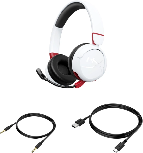 Słuchawki HyperX Cloud Mini Wireless White (7G8F2AA) - obraz 8