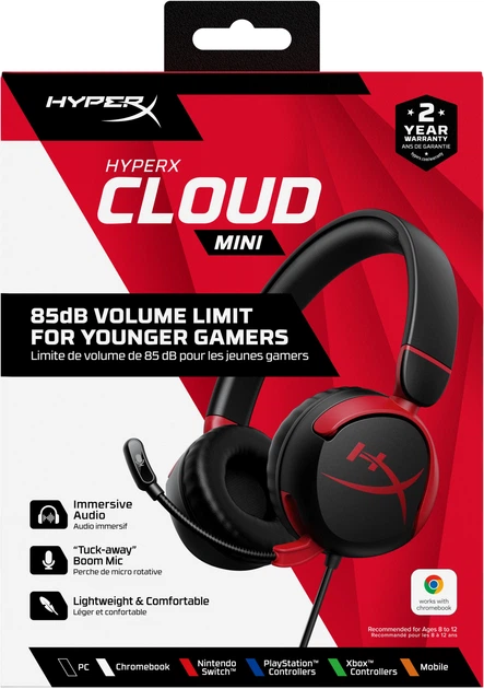 Słuchawki HyperX Cloud Mini Wired Black (7G8F4AA) - obraz 10