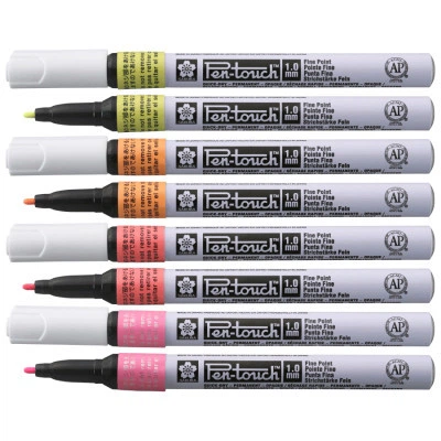 Маркер Sakura Pen-Touch Жовтий, флуоресцентний, тонкий (FINE) 1мм (084511322707) - зображення 2