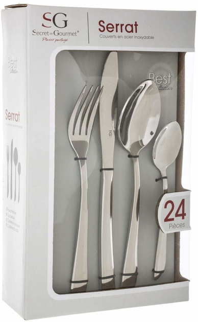 Zestaw sztućców Secret de Gourmet Inox dla 6 osób ze stali nierdzewnej (3560238944806) - obraz 2