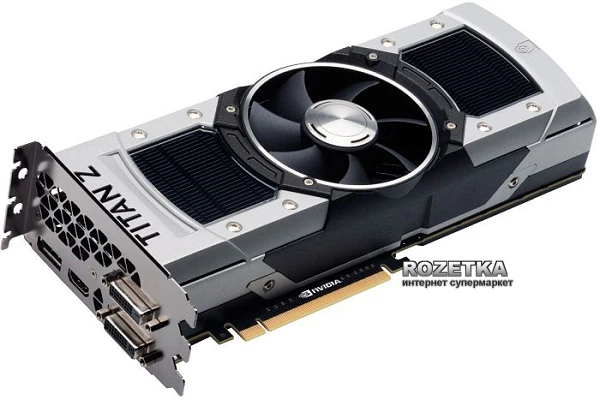 Видеокарта Asus PCI-Ex GeForce GTX TITAN Z 12288MB DDR5 (768bit