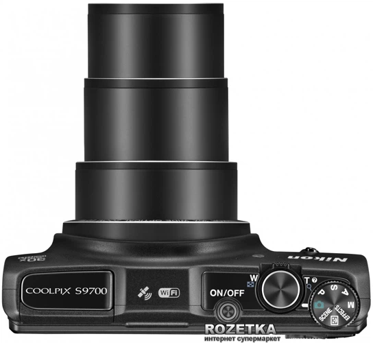 Фотоаппарат Nikon Coolpix S9700 Black (VNA650E1) купить на ROZETKA