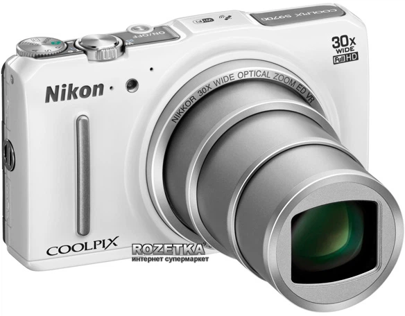 Фотоаппарат Nikon Coolpix S9700 White (VNA652E1) купить на ROZETKA