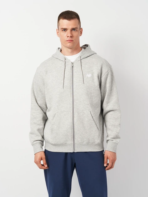Толстовка на флисе, на молнии мужская New Balance Sport Essentials Full Zip MJ41502AG XL Серая (197375352633) - Фото 1 Толстовка на флисе, на молнии мужская New Balance Sport Essentials Full Zip MJ41502AG XL Серая (197375352633) - изображение 1