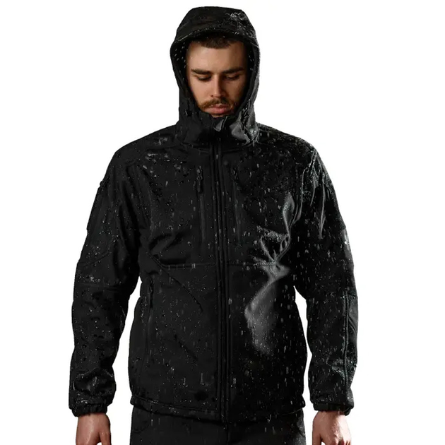 Куртка Marsava Stealth SoftShell Jacket чорна розмір S - зображення 1