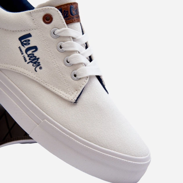 Чоловічі кеди низькі Lee Cooper LCW-24-02-2140 41 Біле (5904292129966) - зображення 7