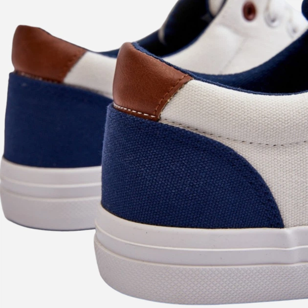 Tenisówki męskie materiałowe Lee Cooper LCW-24-02-2140 43 Białe (5904292130795) - obraz 6