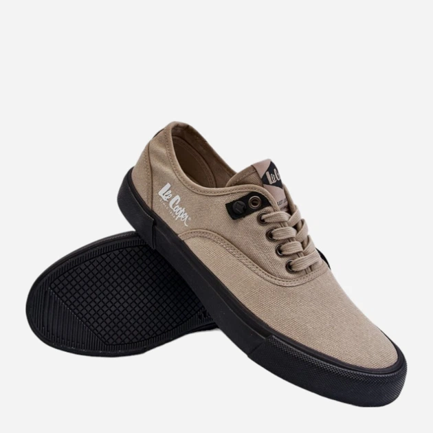 Чоловічі кеди низькі Lee Cooper LCW-24-02-2149 41 Бежеві (5904292133635) - зображення 5