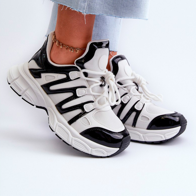 Sneakersy damskie Ahmani 37 Beżowy/Czarny (5905677191295) - obraz 3