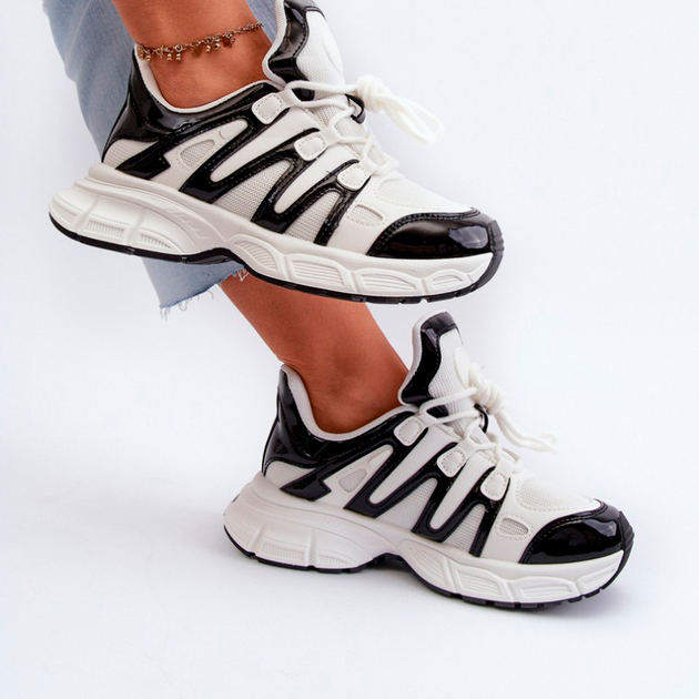 Sneakersy damskie Ahmani 37 Beżowy/Czarny (5905677191295) - obraz 6