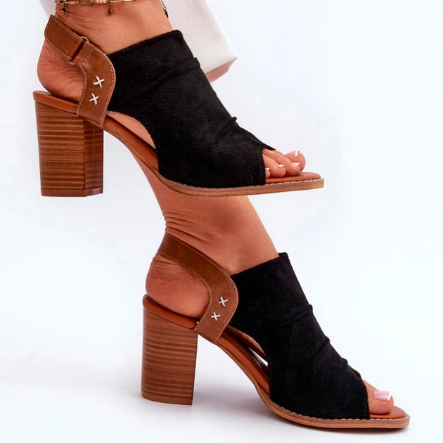 Жіночі босоніжки Rosca 38 Чорні (5905677182804) - зображення 3