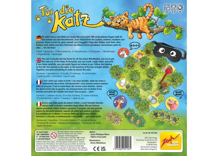 Настольная игра Zoch Услышь кота (Fur die Katz) (англ.) (601105158) - изображение 5