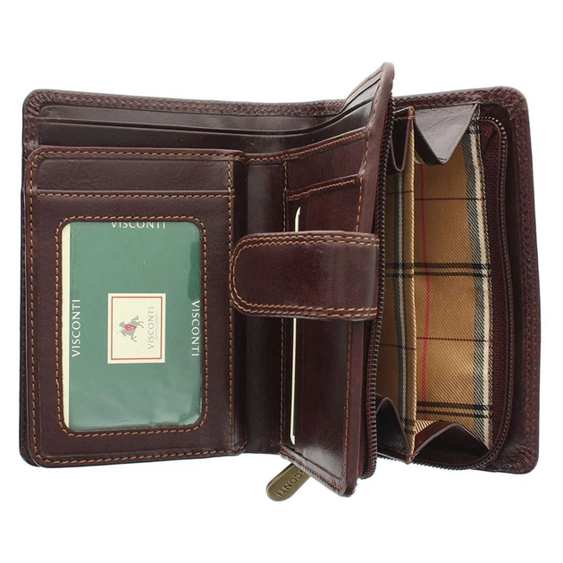Женский кожаный кошелек Visconti MZ11 Venice (Italian Brown) - изображение 6