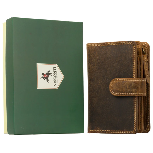 Кожаное портмоне Visconti 730 Carbine (Oil Tan) - изображение 8