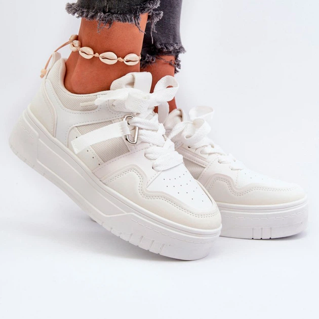 Жіночі снікери Moun 40 Біле (5905677180428) - зображення 3
