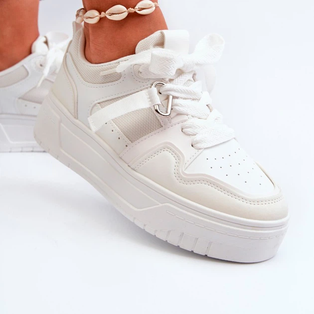 Жіночі снікери Moun 40 Біле (5905677180428) - зображення 5