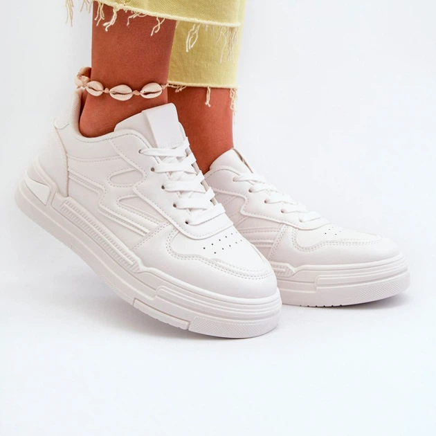 Sneakersy damskie Lynnette 39 Białe (5905677180114) - obraz 4