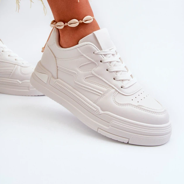 Sneakersy damskie Lynnette 39 Białe (5905677180114) - obraz 7