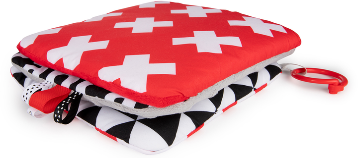 Zabawka-lusterko Canpol Babies Bears Sensory Toys Miękka Czerwona (5903407680798) - obraz 6
