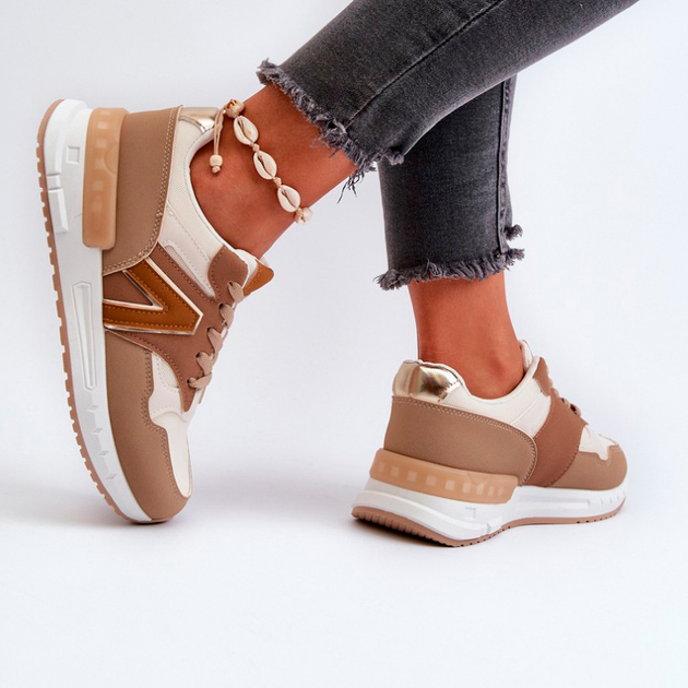 Buty sportowe damskie Vinelli 37 Brązowe (5905677179736) - obraz 7