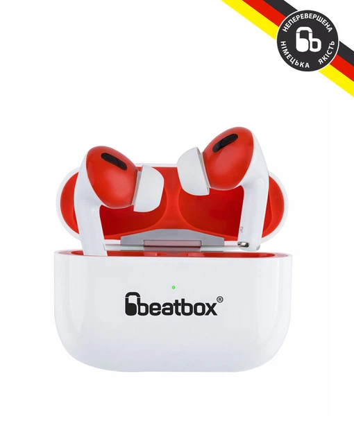 Наушники BeatBox PODS PRO 1 Wireless charging White-red (bbppro1wcwr) - Фото 5 Наушники BeatBox PODS PRO 1 Wireless charging White-red (bbppro1wcwr) - изображение 5