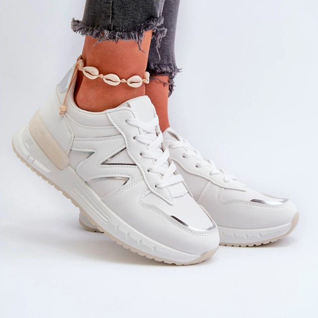 Жіночі кросівки Kaimans 40 Біле (5905677179347) - зображення 4