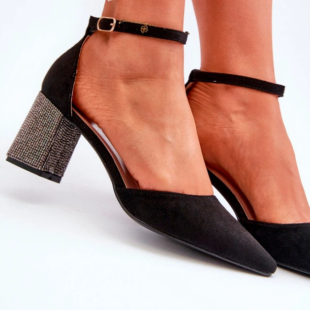 Жіночі босоніжки Anlitela 36 Чорні (5905677175783) - зображення 7