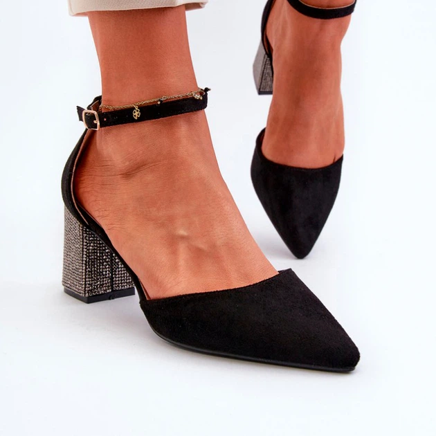 Жіночі босоніжки Anlitela 39 Чорні (5905677175813) - зображення 5