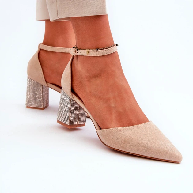 Жіночі босоніжки Anlitela 36 Бежеві (5905677175721) - зображення 7