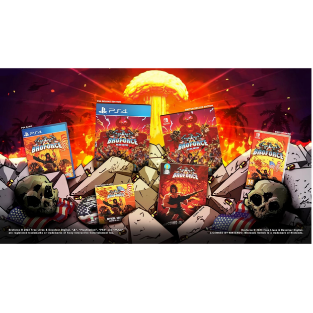 Игра Broforce Deluxe Edition для PS4 (диск Blu-ray) - Фото 6 Игра Broforce Deluxe Edition для PS4 (диск Blu-ray) - изображение 6