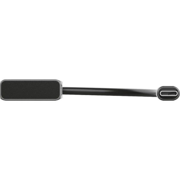 USB-хаб Trust Halyx Fast USB-C Hub с кардридером SD/microSD Серый (24191) - изображение 4