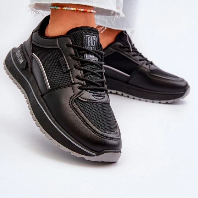 Жіночі кросівки Big Star NN274A090 38 Чорні (5900714755102) - зображення 5