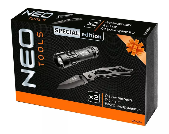 Zestaw 2 elementów NEO Tools latarka 99-101 i nóż 63-025 (5907558449686) - obraz 3