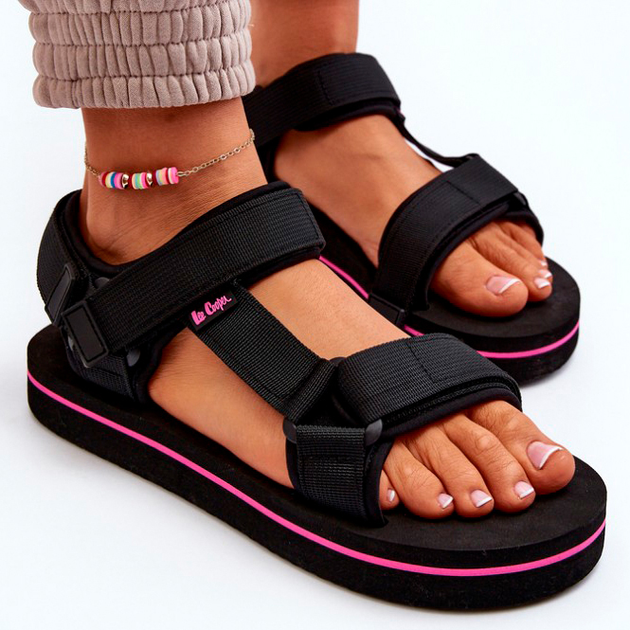 Жіночі сандалії Lee Cooper LCW-24-05-2751L 41 Чорні (5904292170715) - зображення 3