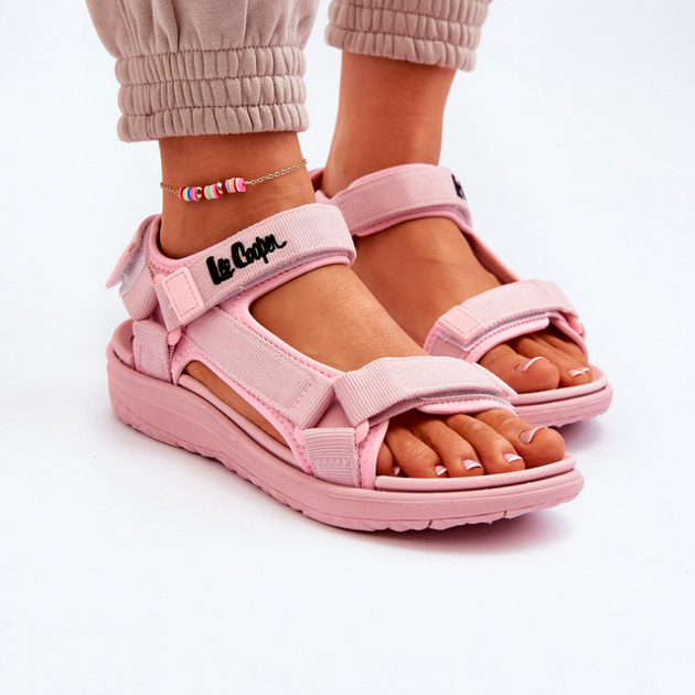 Жіночі сандалії Lee Cooper LCW-24-34-2613 40 Рожеві (5904292166619) - зображення 3