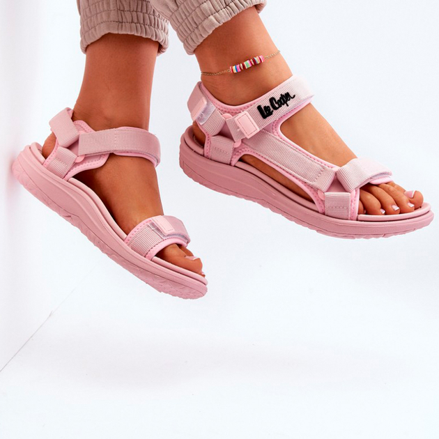 Жіночі сандалії Lee Cooper LCW-24-34-2613 36 Рожеві (5904292166572) - зображення 7