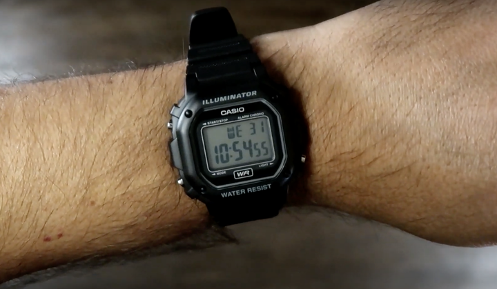 Часы наручные мужские Casio F-108WH-1ACF Электронные часы с влагозащитой Casio оригинал Цвет черный - Фото 4 Часы наручные мужские Casio F-108WH-1ACF Электронные часы с влагозащитой Casio оригинал Цвет черный - изображение 4