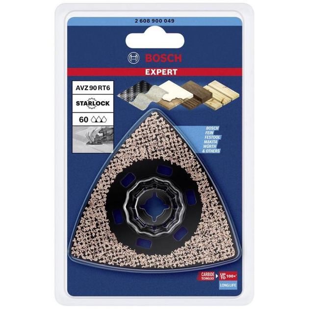 Шліфувальна платформа Bosch Expert Carbide-RIFF AVZ 90 RT2, зернистість 60 (2608900049) - зображення 3
