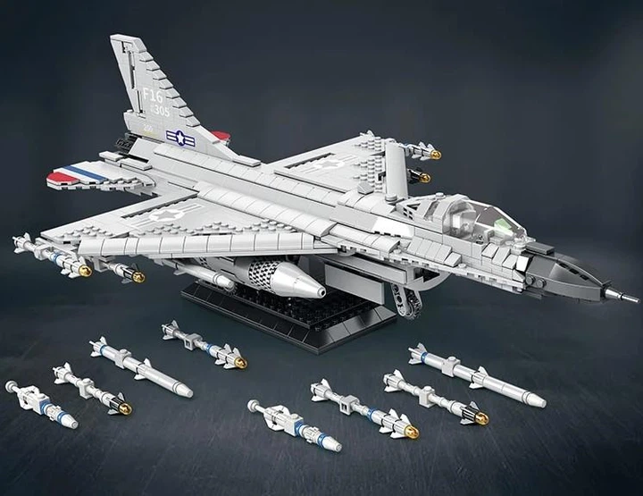 Конструктор літак F16 Reobrix 33027 Реактивний літак Fighting