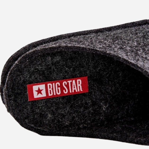 Kapcie domowe męskie Big Star KK176003 40 Czarne (5900714575243) - obraz 6