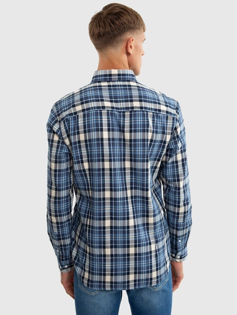 Сорочка бавовняна чоловіча Big Star Meroli 401 XL Синя (5900714768836) - зображення 2