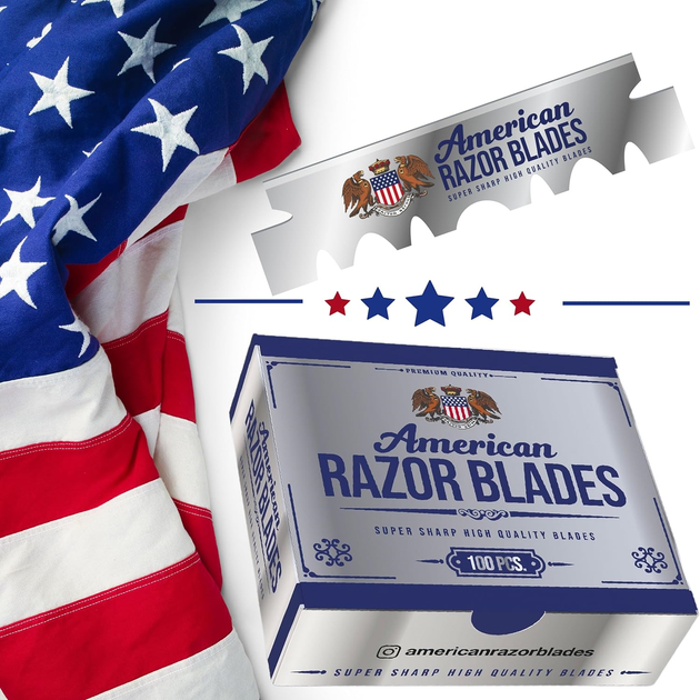 Леза American Razor Blades Single Edge Razor Blades 100 шт - изображение 4