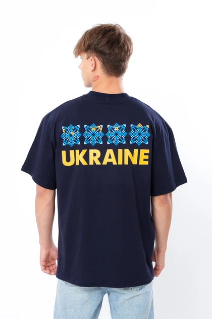 Футболка чоловіча "Family look" (оверсайз) Носи своє 52 Синій (p-14981-170988) - изображение 3