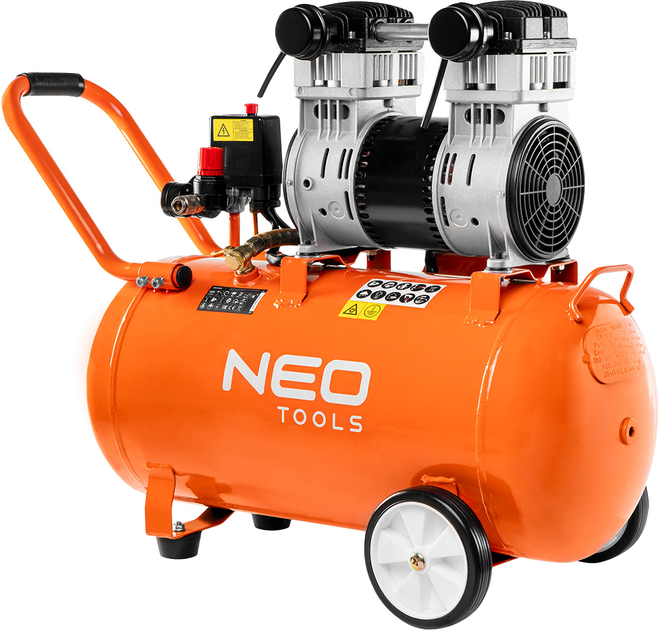 Kompressor bezolejowy NEO Tools 50 l 12K022 (5907558453690) - obraz 1