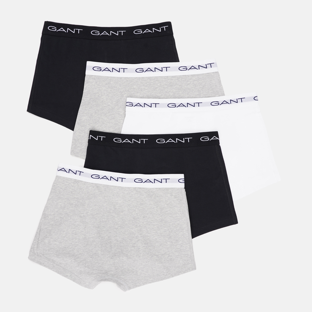 Набор трусов шортов мужских хлопковых GANT Trunk 5-Pack 900015003-94 XL 5 шт Черный/Белый/Серый (7325707444951) - изображение 2
